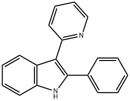 2-phenyl-3-pyridin-2-yl-1H-indole Struktur