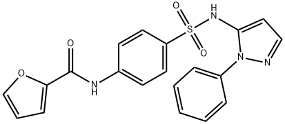 N-{4-[(1-phenyl-1H-pyrazol-5-yl)sulfamoyl]phenyl}furan-2-carboxamide Struktur