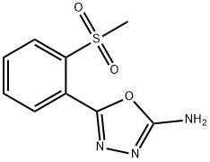 5-[2-(methylsulfonyl)phenyl]-1,3,4-oxadiazol-2-amine Struktur