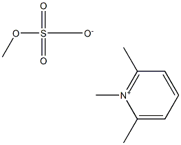 Pyridinium, 1,2,6-trimethyl-, methyl sulfate Struktur
