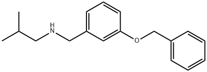 {[3-(benzyloxy)phenyl]methyl}(2-methylpropyl)amine Struktur