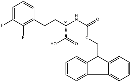 Fmoc-2,3-difluoro-L-homophenylalanine Structure