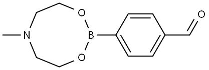 Benzaldehyde, 4-(tetrahydro-6-methyl-4H-1,3,6,2-dioxazaborocin-2-yl)- Struktur
