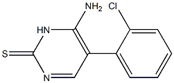 4-amino-5-(2-chlorophenyl)-3H-pyrimidine-2-thione Struktur