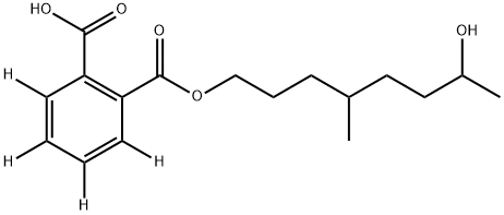 1,2-Benzenedicarboxylic Acid 1-(7-Hydroxy-4-methyloctyl) Ester-d4 Structure
