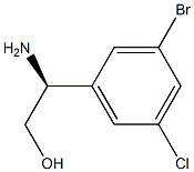 (S)-2-amino-2-(3-bromo-5-chlorophenyl)ethanol Structure
