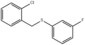 (2-CHLOROBENZYL)(3-FLUOROPHENYL)SULFANE Struktur