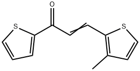 (2E)-3-(3-methylthiophen-2-yl)-1-(thiophen-2-yl)prop-2-en-1-one Struktur