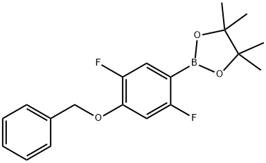 2,5-Difluoro-4-benzyloxyphenylboronic acid pinacol ester Struktur