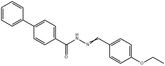 N'-(4-ethoxybenzylidene)-4-biphenylcarbohydrazide Struktur