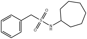 N-cycloheptyl-1-phenylmethanesulfonamide Struktur