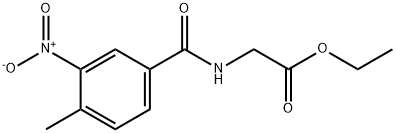 ethyl N-[(4-methyl-3-nitrophenyl)carbonyl]glycinate Struktur
