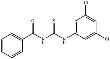 N-{[(3,5-dichlorophenyl)amino]carbonothioyl}benzamide Struktur