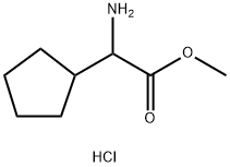 RS-Cyclopentylglycine methyl ester hydrochloride Struktur