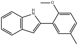 2-(2-methoxy-5-methyl-phenyl)-1H-indole Struktur