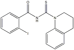 N-(3,4-dihydro-1(2H)-quinolinylcarbonothioyl)-2-iodobenzamide Structure