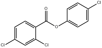Benzoic acid, 2,4-dichloro-, 4-chlorophenyl ester Struktur