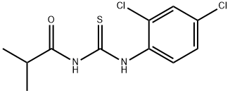 N-{[(2,4-dichlorophenyl)amino]carbonothioyl}-2-methylpropanamide Structure