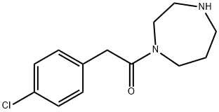 2-(4-chlorophenyl)-1-(1,4-diazepan-1-yl)ethan-1-one Struktur