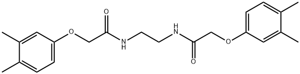 N,N'-1,2-ethanediylbis[2-(3,4-dimethylphenoxy)acetamide] Struktur