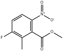3-Fluoro-2-methyl-6-nitro-benzoic acid methyl ester Struktur