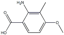 Benzoic acid, 2-amino-4-methoxy-3-methyl- Struktur