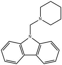 9H-Carbazole,9-(1-piperidinylmethyl)- Struktur