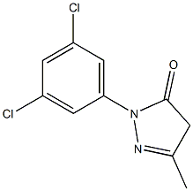 3H-Pyrazol-3-one, 2-(3,5-dichlorophenyl)-2,4-dihydro-5-methyl- Struktur