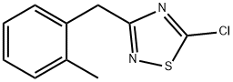 5-chloro-3-[(2-methylphenyl)methyl]-1,2,4-thiadiazole Struktur