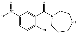 1-(2-chloro-5-nitrobenzoyl)-1,4-diazepane Struktur