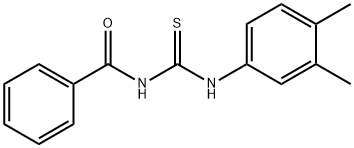 N-{[(3,4-dimethylphenyl)amino]carbonothioyl}benzamide Struktur