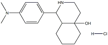1-[4-(dimethylamino)phenyl]octahydro-4a(2H)-isoquinolinol hydrochloride Structure