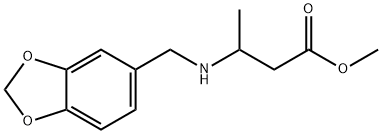 methyl 3-{[(2H-1,3-benzodioxol-5-yl)methyl]amino}butanoate Structure