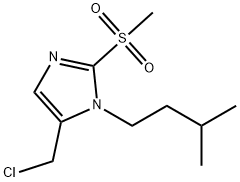 5-(chloromethyl)-2-methanesulfonyl-1-(3-methylbutyl)-1H-imidazole, 1221342-70-6, 結(jié)構(gòu)式
