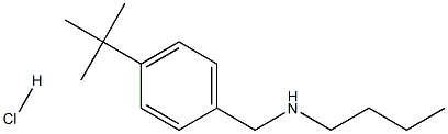 butyl[(4-tert-butylphenyl)methyl]amine hydrochloride Struktur