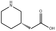 (S)-2-(piperidin-3-yl)acetic acid Struktur
