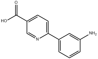 6-(3-aminophenyl)nicotinic acid Struktur