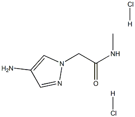 2-(4-amino-1H-pyrazol-1-yl)-N-methylacetamide dihydrochloride Struktur