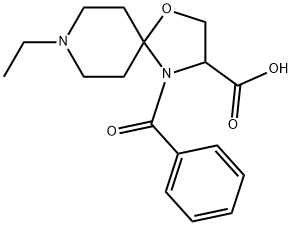 4-benzoyl-8-ethyl-1-oxa-4,8-diazaspiro[4.5]decane-3-carboxylic acid, 1326813-83-5, 結(jié)構(gòu)式