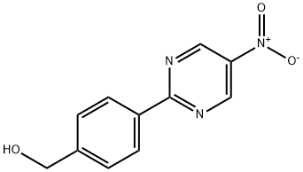 (4-(5-NITROPYRIMIDIN-2-YL)PHENYL)METHANOL Structure