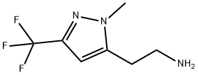 2-(1-methyl-3-(trifluoromethyl)-1H-pyrazol-5-yl)ethan-1-amine Struktur