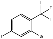 2-bromo-4-iodo-1-(trifluoromethyl)benzene 結(jié)構(gòu)式