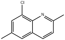 8-Chloro-2,6-dimethyl-quinoline Struktur