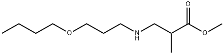 methyl 3-[(3-butoxypropyl)amino]-2-methylpropanoate Struktur