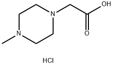 2-(4-methylpiperazin-1-yl)acetic acid dihydrochloride Struktur