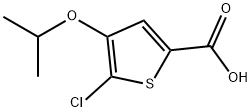 5-Chloro-4-isopropoxy-thiophene-2-carboxylic acid Struktur