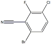 6-bromo-3-chloro-2-fluorobenzonitrile Struktur