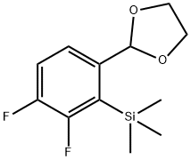 2-[3.4-Difluoro-2-(trimethylsilyl)phenyl]-1,3-dioxolane Struktur