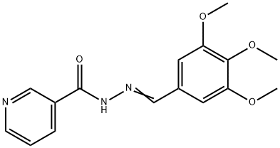 N-[(E)-(3,4,5-trimethoxyphenyl)methylideneamino]pyridine-3-carboxamide Struktur