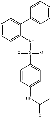 N-[4-(biphenyl-2-ylsulfamoyl)phenyl]acetamide Struktur